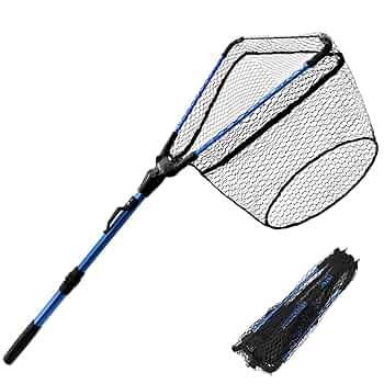 Amazon | JINKING 玉網 タモ網 折り畳み式 釣りタモ ワンタッチ
